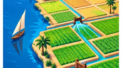 Illustration du jeu « Les Bâtisseurs du Nil »