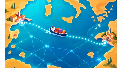 Illustration du jeu « Les ports de Rome »